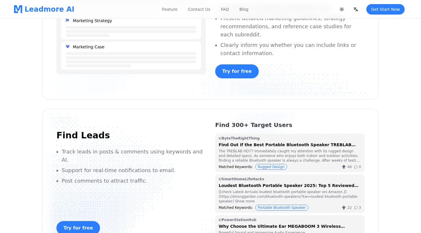 Leadmore AI Product View