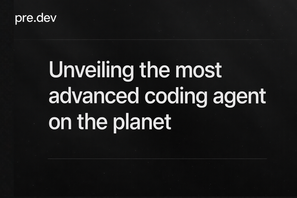Why pre.dev's AI coding agent actually works — blog cover
