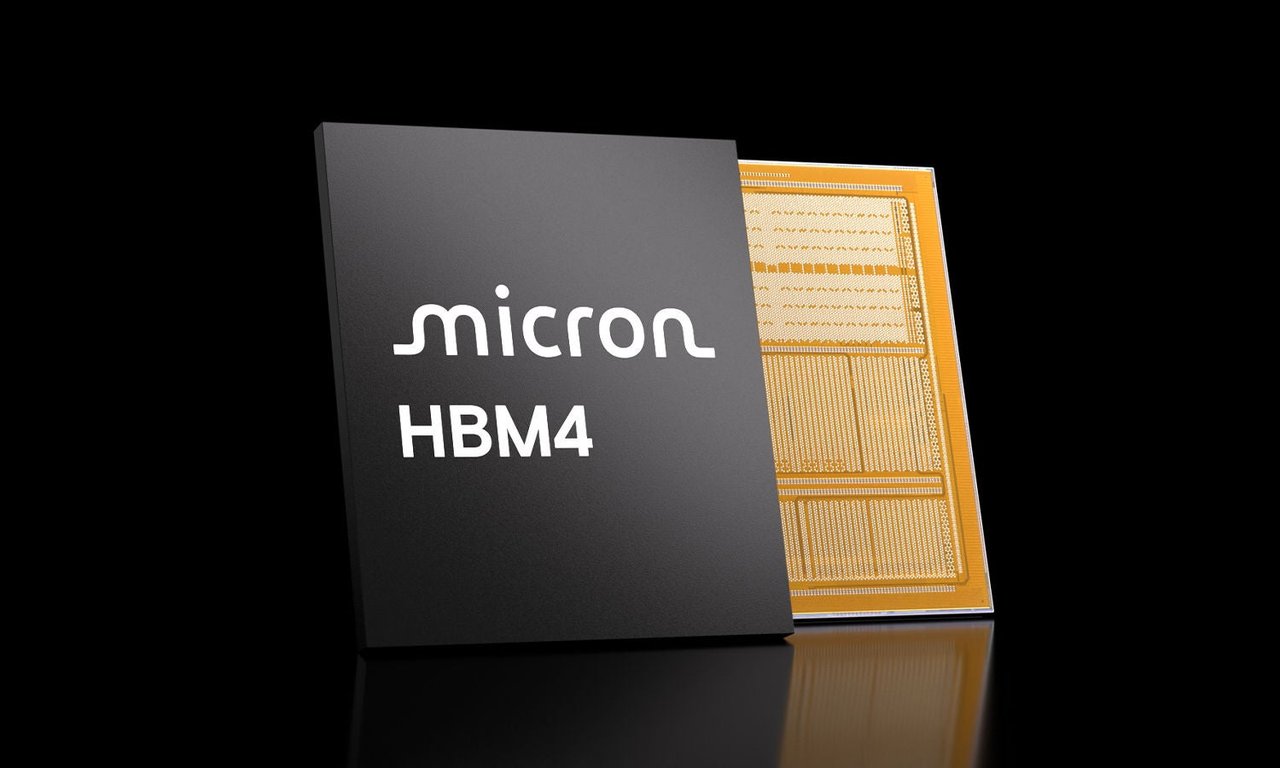 Micron HBM4 high-bandwidth memory chip for AI servers