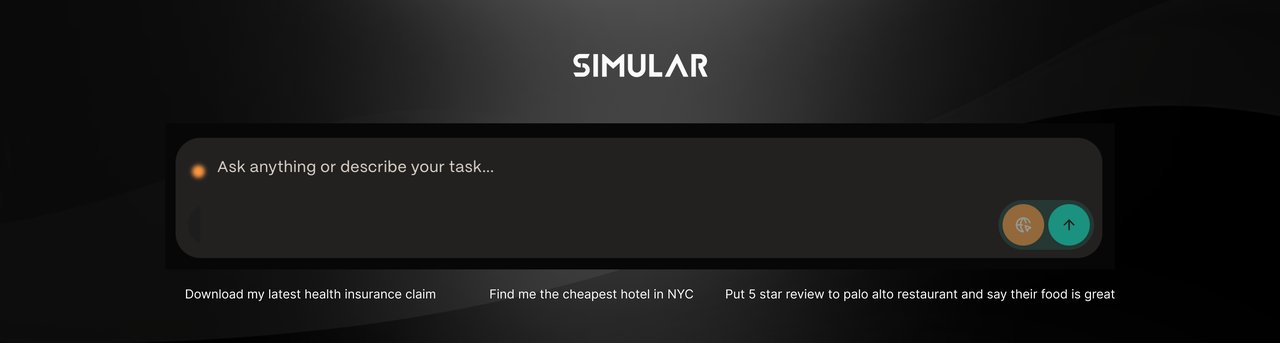 Simular Agent S3 AI controlling a computer desktop autonomously