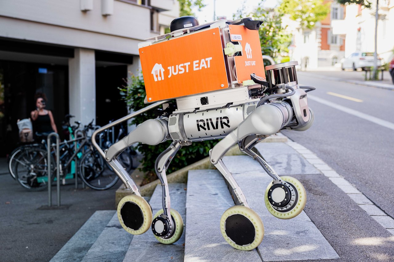 Rivr robot during Just Eat Takeaway delivery partnership
