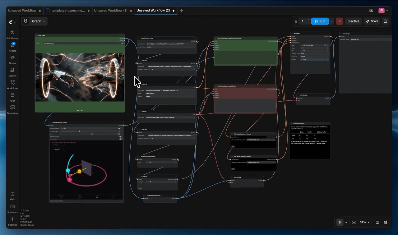 ComfyUI App Mode interface showing simplified controls
