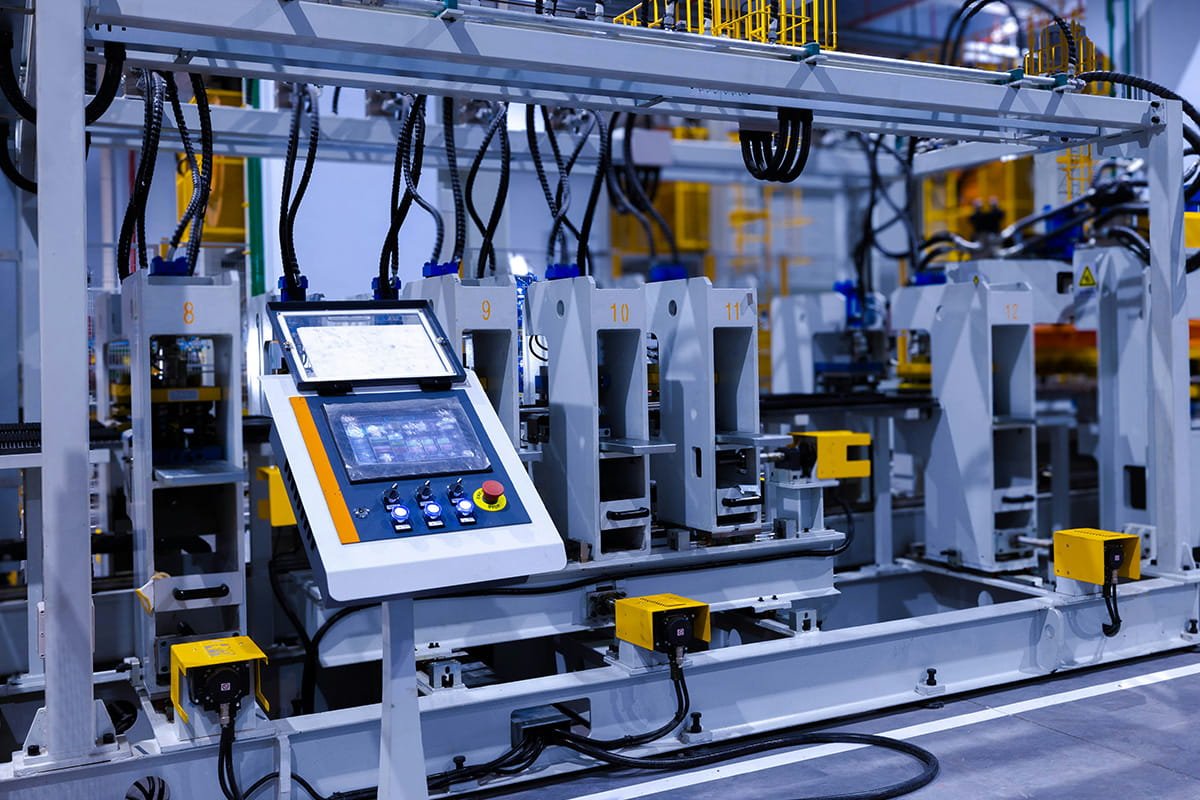 Rhoda AI robot working in a manufacturing environment