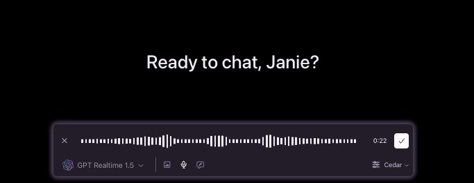 ChatLab voice AI interface with GPT Realtime
