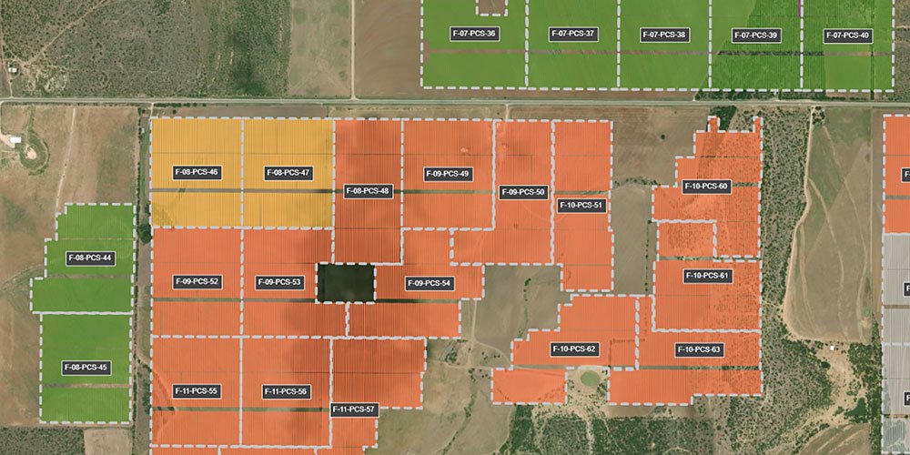 Terabase Construct software managing solar farm construction