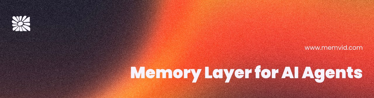 Memvid social banner showing the memory layer for AI