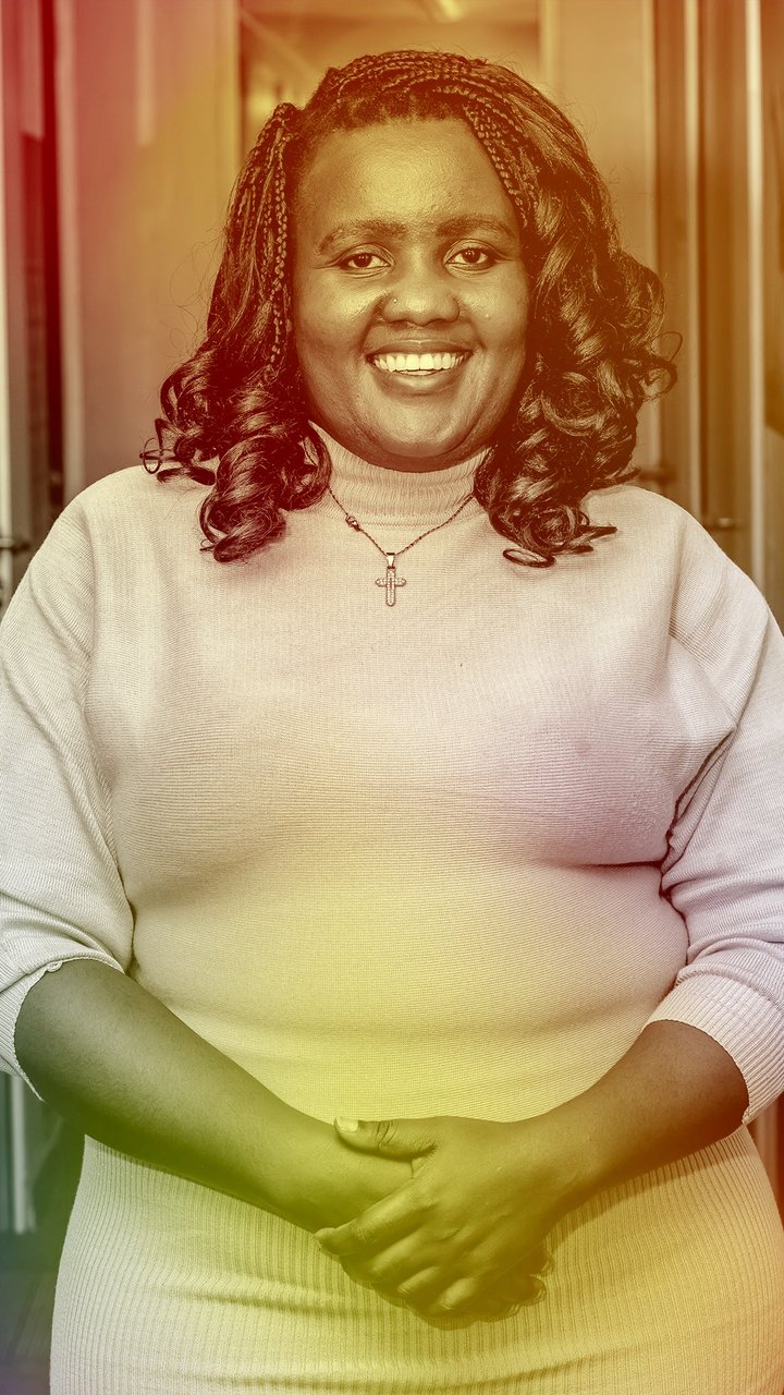 Data labeler organizer Joan Kinyua in Nairobi