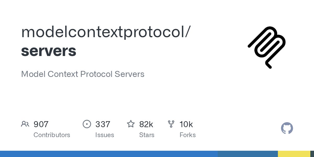 MCP servers GitHub repository showing 82,300+ stars and 10,000+ community-built connectors