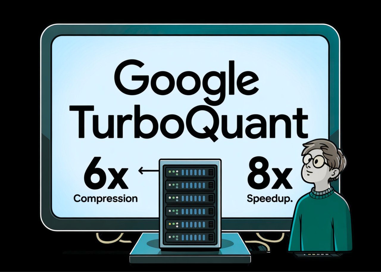 Google TurboQuant compression algorithm diagram