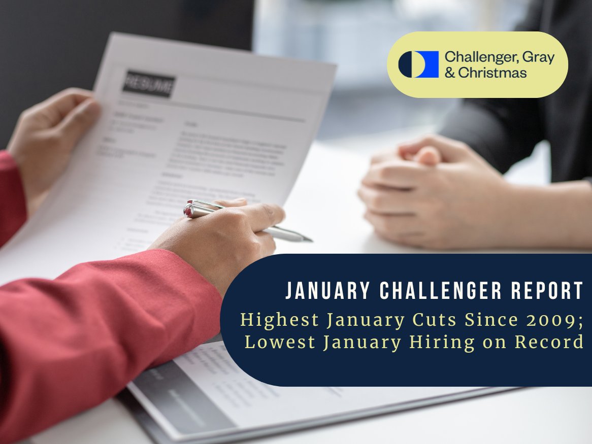 Challenger Gray January 2026 job cuts report headline showing 108,435 announced layoffs