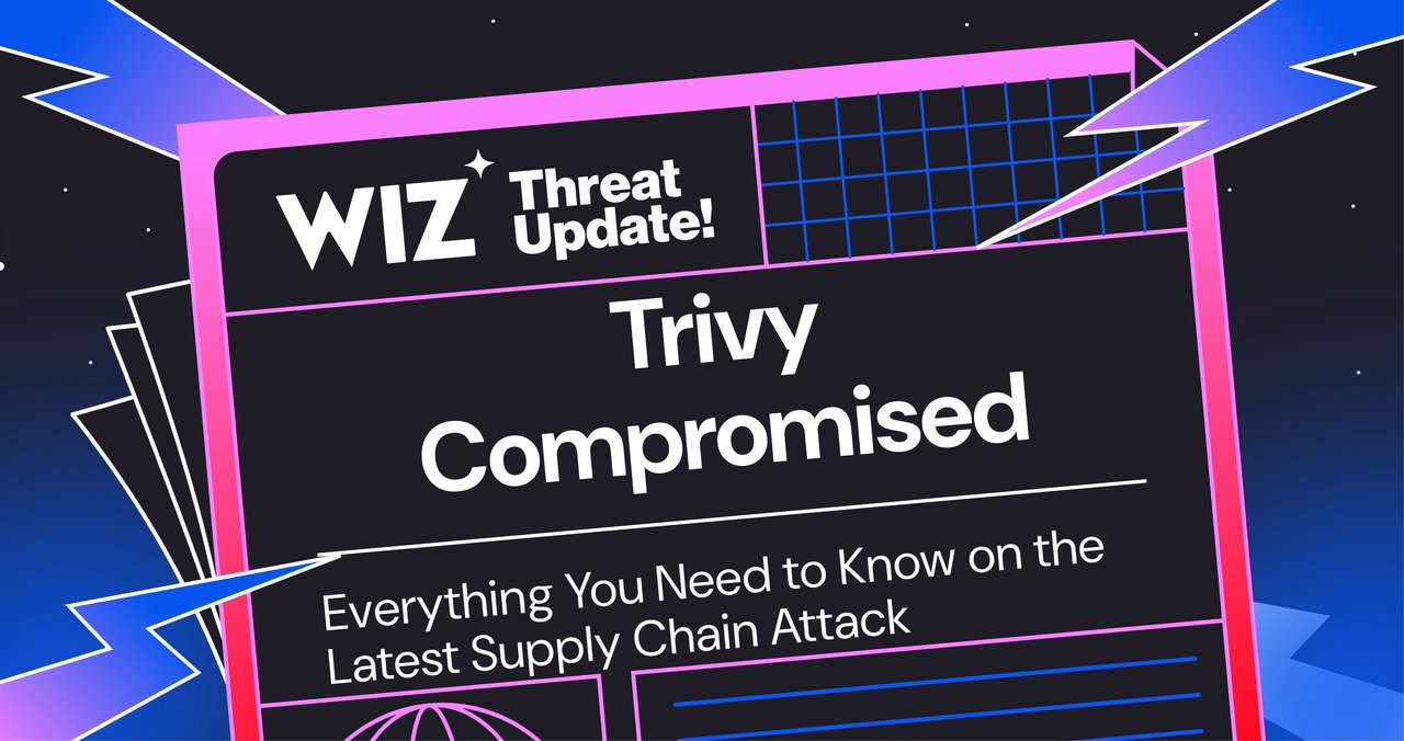 Wiz Research diagram showing the Trivy and CanisterWorm supply chain attack flow