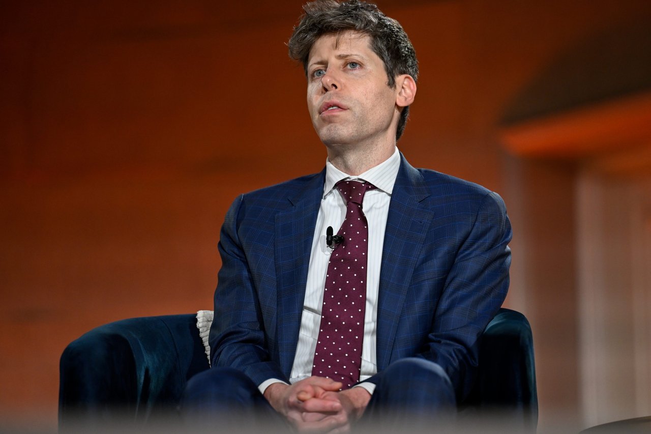 OpenAI CEO Sam Altman speaking at the BlackRock Infrastructure Summit in Washington DC, March 2026
