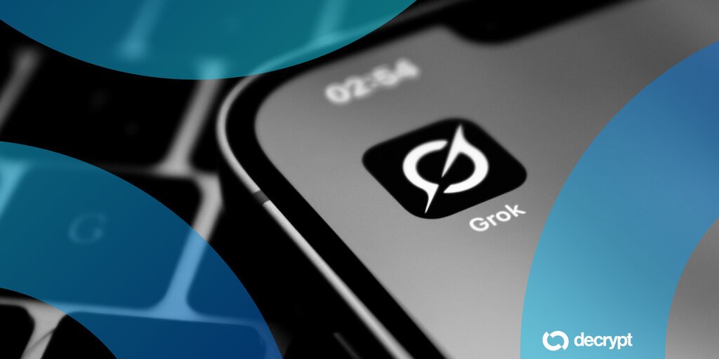 Grok AI app on a smartphone — the tool behind millions of nonconsensual AI deepfakes on X