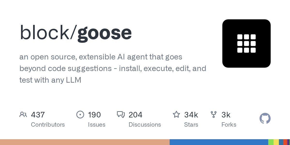 Goose by Block — open-source AI coding assistant and free Claude Code alternative with 26,100 GitHub stars