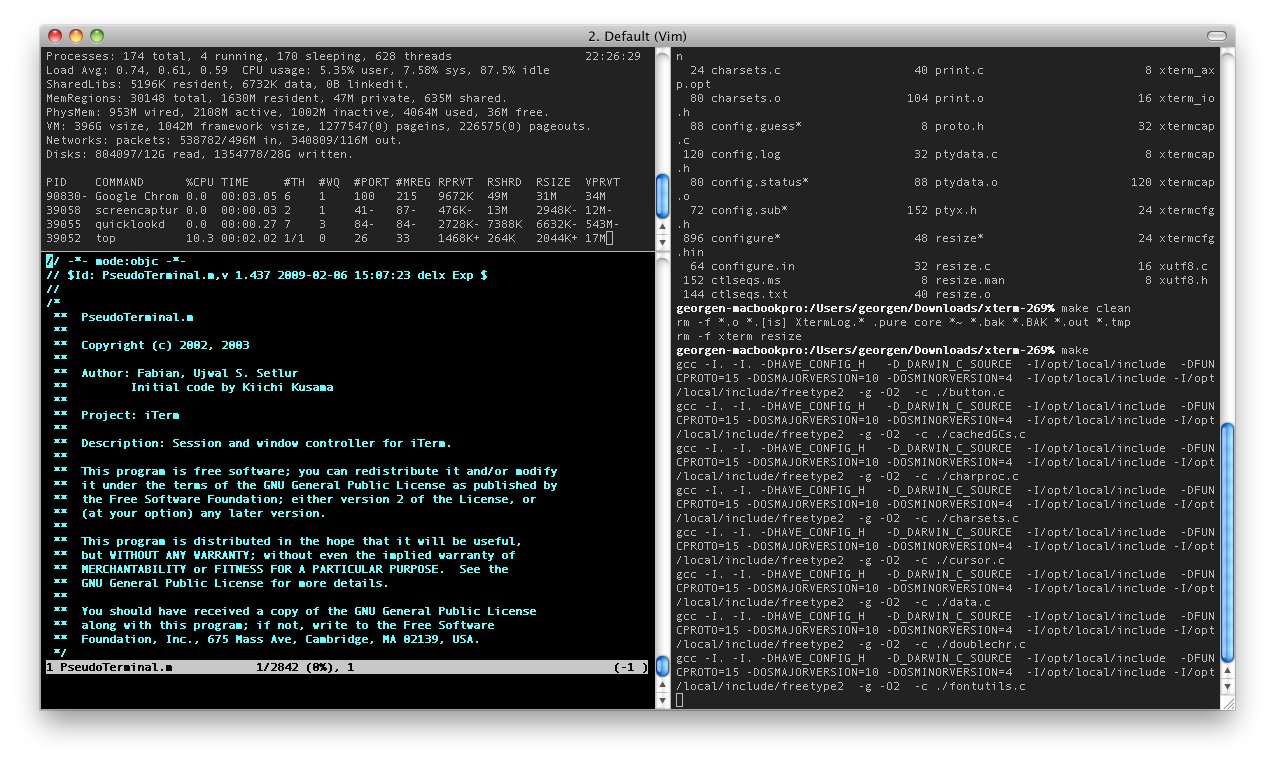 iTerm2 terminal profiles showing multiple Claude Code AI coding sessions on macOS for vibe coding workflows