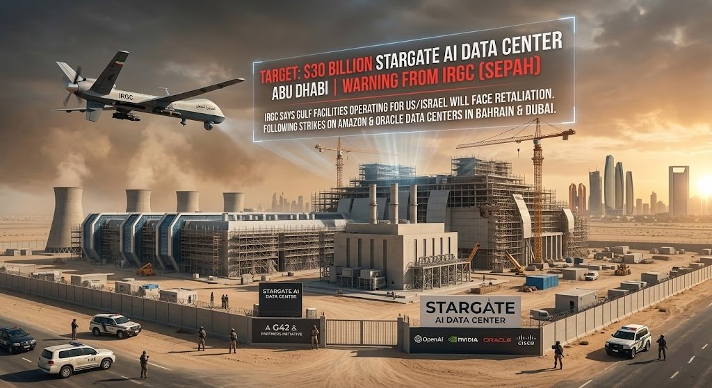 Iran threatens OpenAI Stargate AI data center in Abu Dhabi with satellite imagery video