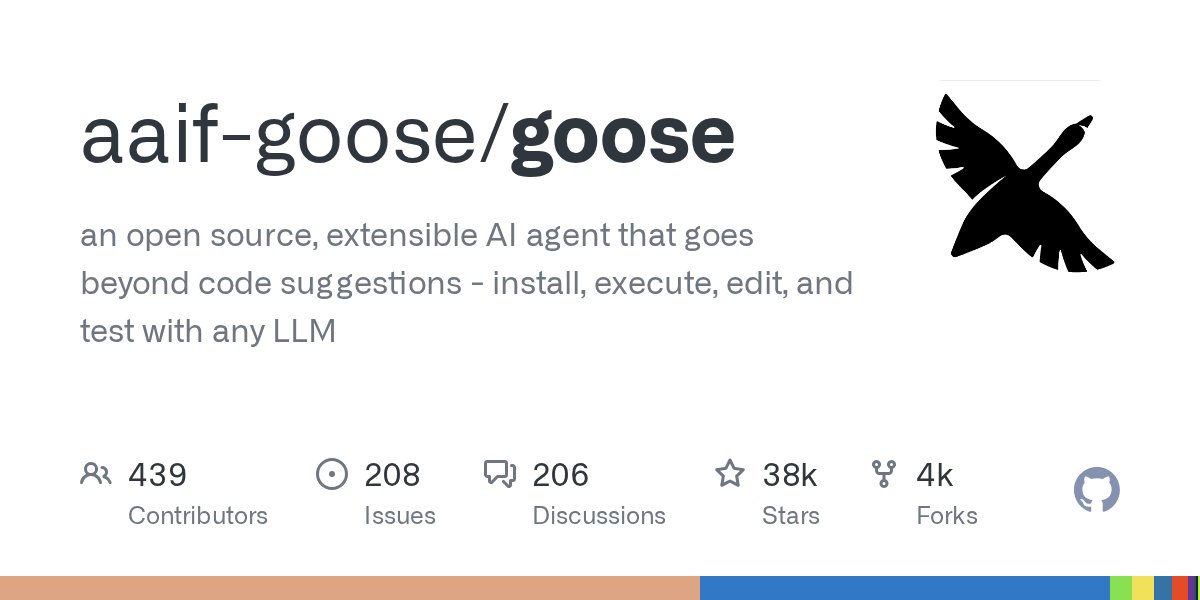 Goose open-source AI coding agent — free Claude Code alternative by Block with 26,100+ GitHub stars and no rate limits