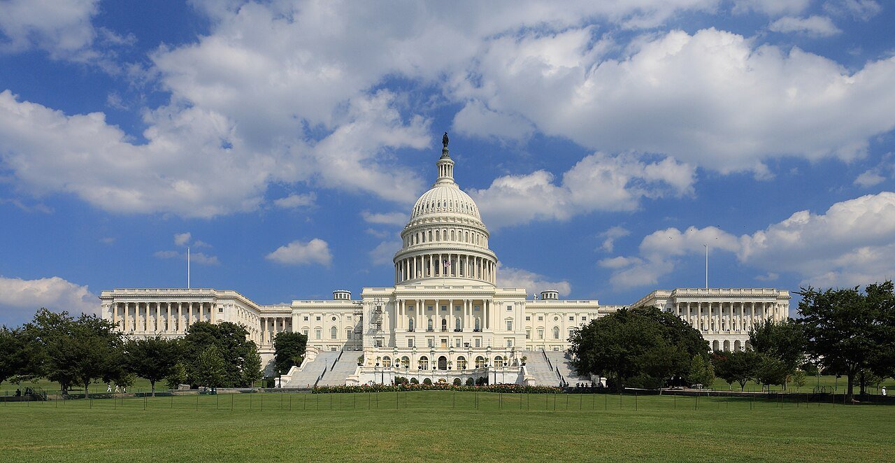 The US Capitol — where the bipartisan DUV export ban was introduced in April 2026