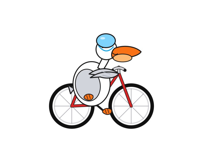 Meta Muse Spark Thinking mode AI image generation — detailed pelican on bicycle with helmet