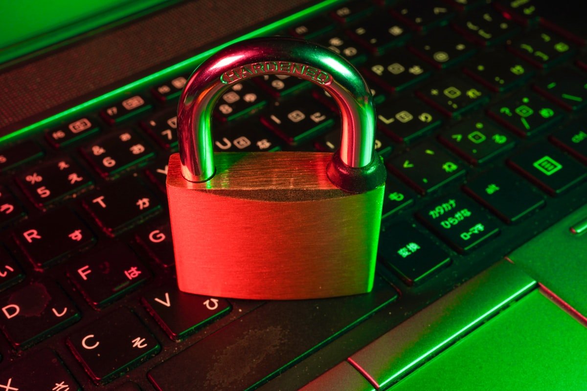 ChatGPT account security concept — cybersecurity padlock protecting AI automation data