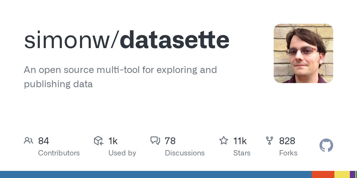 Datasette open-source tool by Simon Willison — AI automation and Claude Code vibe coding production case study